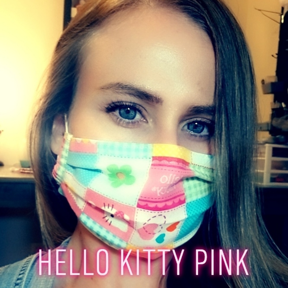 Hello kitty facemask cotton metal nose wire